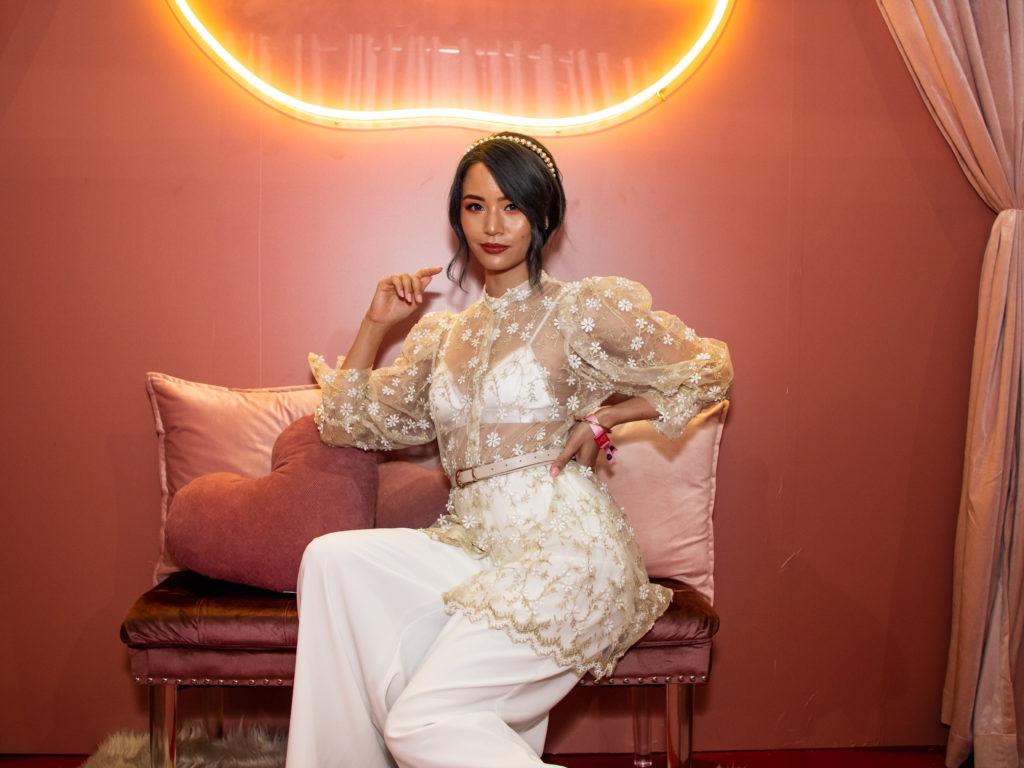 Beautycon LA 2019 - Celebrity Influencer Arrival - Beautycon outfit - Beautycon Outfit Ideas - eggie fontaine lace set 
